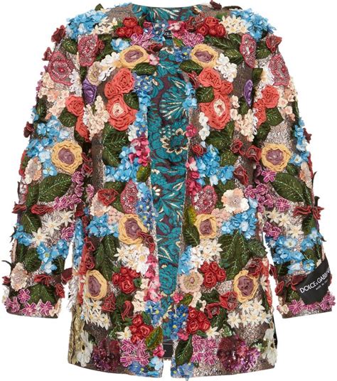 floral coat dolce gabbana|d&g jacket price.